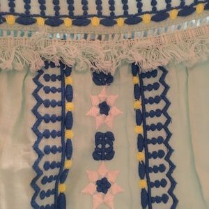 Vineyard Vines Blue Embroidered Dress